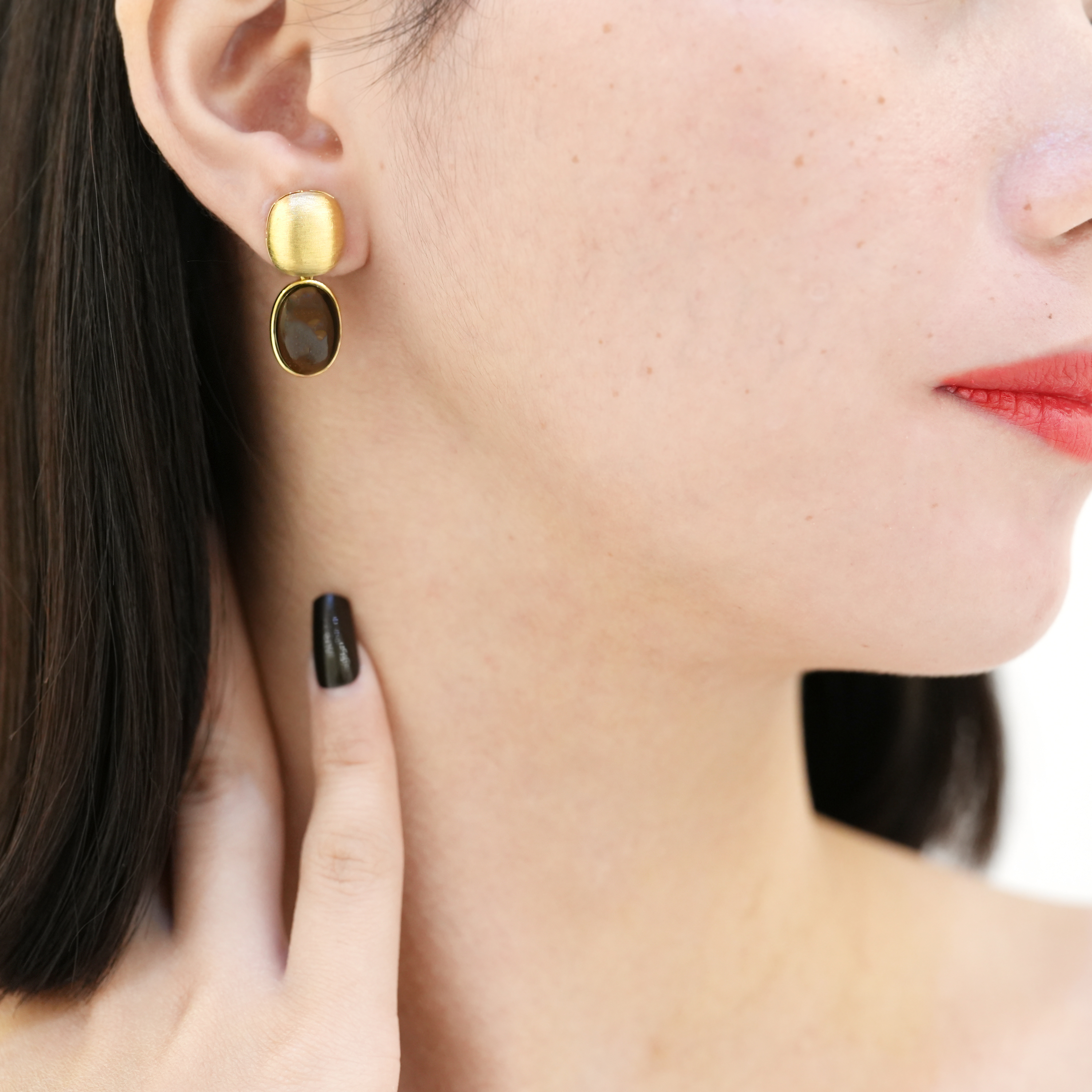 Alora Smokey Quartz Earrings